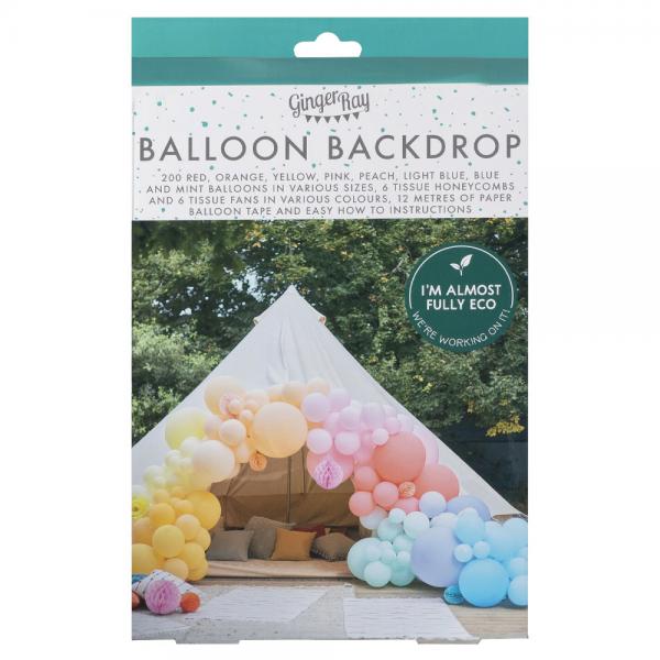 Ballongbue Sett med Pynt Luxe Bright