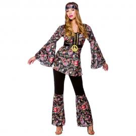 Peace Loving Hippie Dame Kostyme X-Large