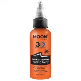 Moon Glow Selvlysende Tekstilfarge Oransje 30 ml