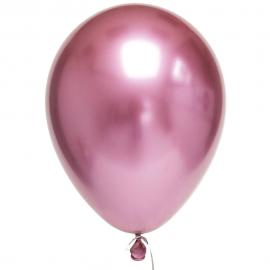 Chrome Ballonger Rosa 50-pakning