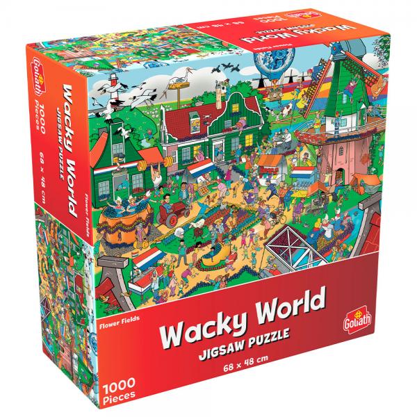 Wacky World Nederlandske Blomsterfelt Puslespill 1000 Brikker