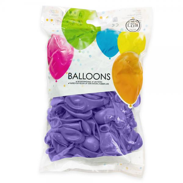 Lilla Miniballonger Purple 100-pakning