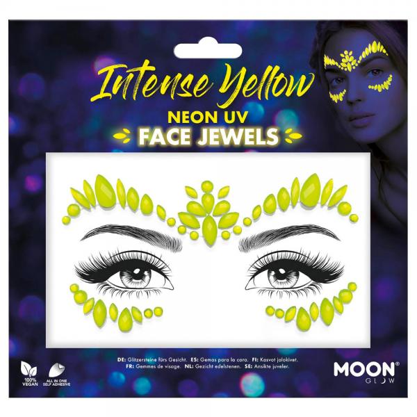 Intense UV Yellow Face Jewels