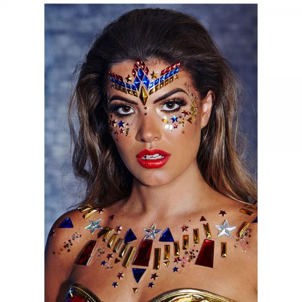 Wonder Woman Body Jewel Stickers