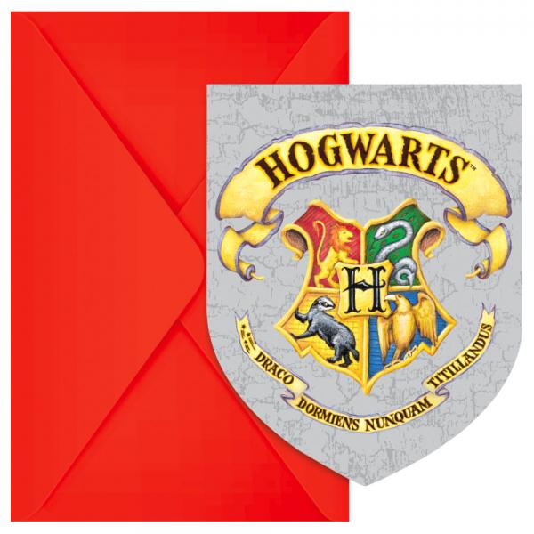 Harry Potter Hogwarts Houses Invitasjonskort