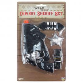 Cowboy Sheriff Sett Svart