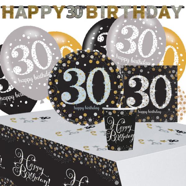 30-rs Bursdag Sparkling Celebratoin Kit 8 Pers