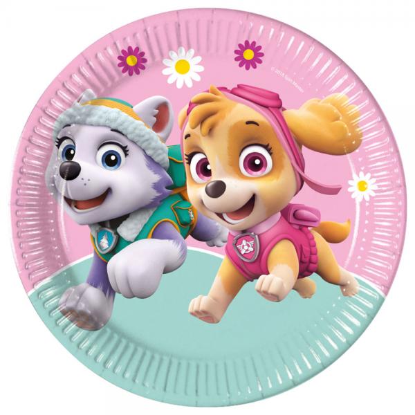 Paw Patrol Skye & Everest Papptallerkener