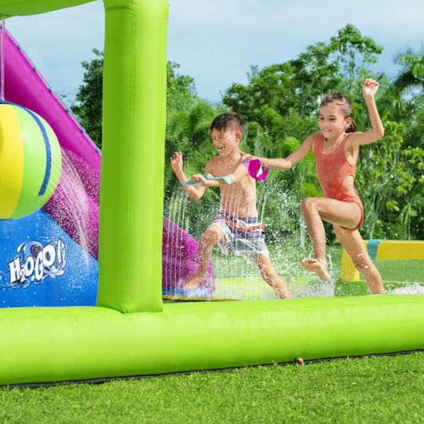 Oppblsbart Badeland Splash Course Mega