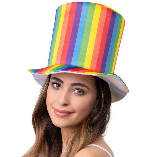 Pride Regnbue Stripete Hatt