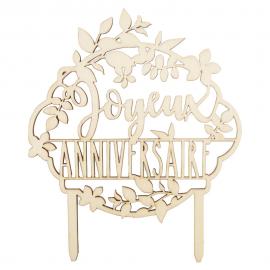 Cake Topper Joyeux Anniversaire Tre