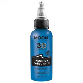 Moon Glow Neon UV Tekstilfarge Blå 30 ml