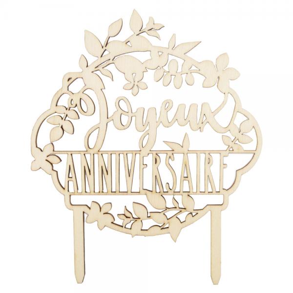 Cake Topper Joyeux Anniversaire Tre