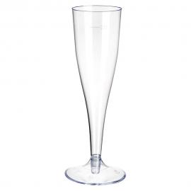 Transparente Engangs Champagneglass Plast