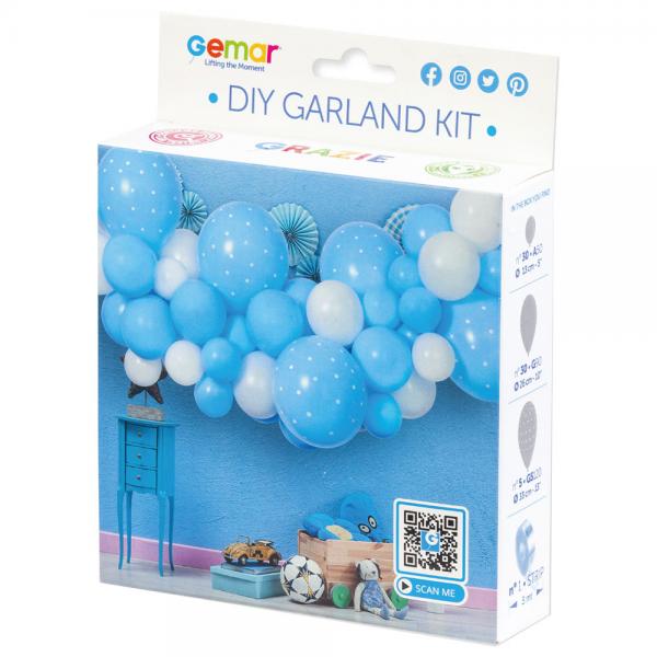 DIY Ballonggirlander Baby Bl