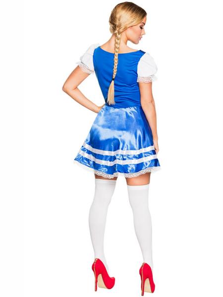 Dirndl Kjole Kostyme Bl