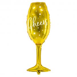 Champagneglass Cheers Folieballong