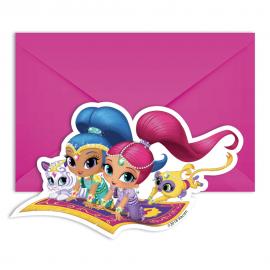 Shimmer and Shine Glitter Friends Invitasjonskort