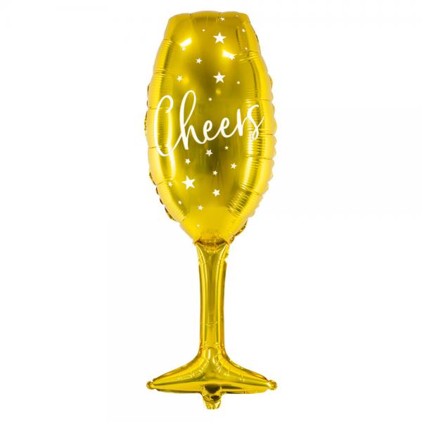 Champagneglass Cheers Folieballong