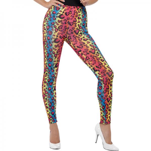 Leopard Tights Neon