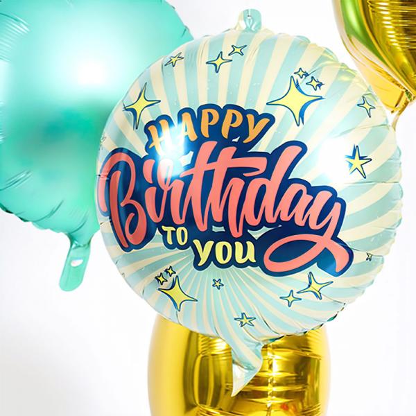 Ballong Happy Birthday To You Stjerner