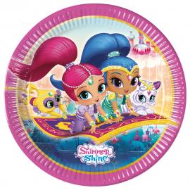 Shimmer and Shine Glitter Friends Papptallerkener