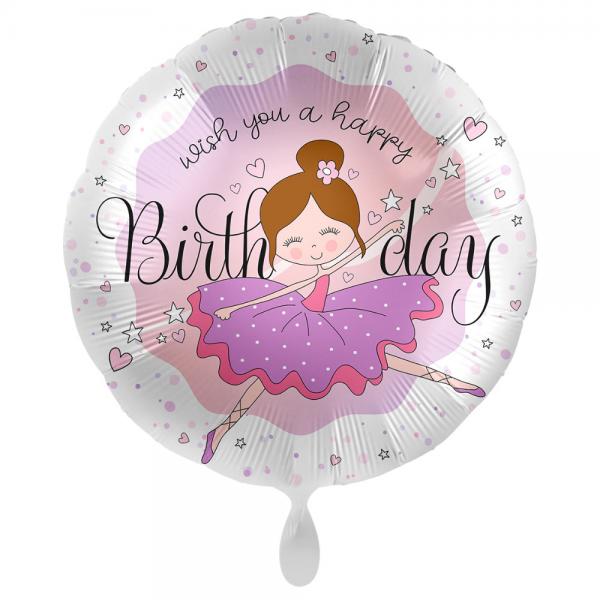 Happy Birthday Ballong Ballerina Birthday