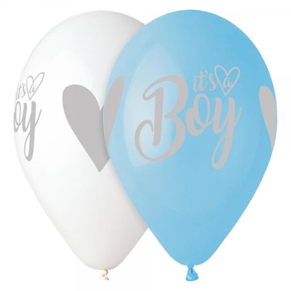 It's A Boy Ballonger Bl & Hvite