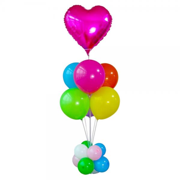 Ballongstativ med 8 Ballongholdere