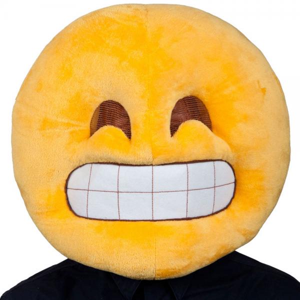 Grin Head Emoji Maske