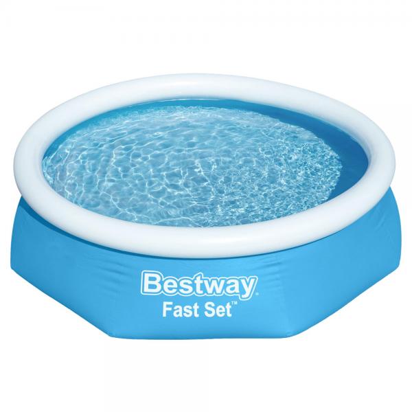 Bestway Oppblsbart Basseng med Filter Fast Set