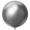 Grå Store Chrome Latexballonger Space Grey