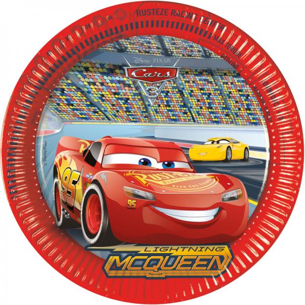 Cars 3 Papptallerkener