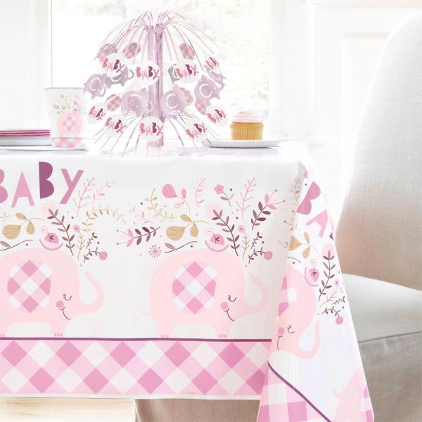 Babyshower Gavepose Elefant Rosa