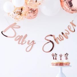 Baby Shower Banner Rosegull