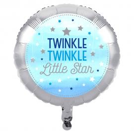 Twinkle Twinkle Little Star Folieballong Lyseblå