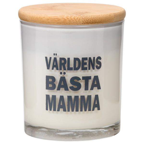 Vrldens Bsta Mamma Duftlys Hvitt