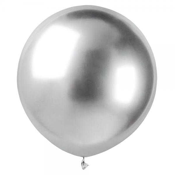 Store Runde Slv Chrome Ballonger