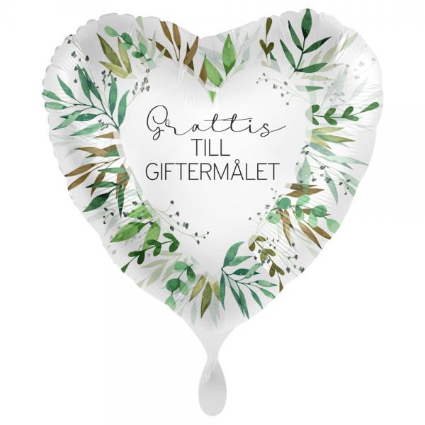 Grattis Till Giftermlet Ballong Greenery