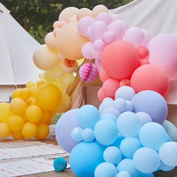 Ballongbue Sett med Pynt Luxe Bright