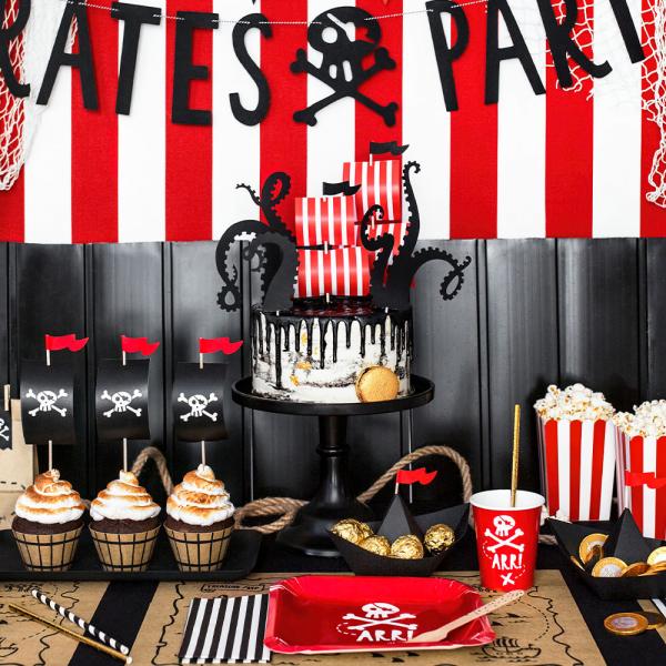 Pirates Party Cupcake Pynt