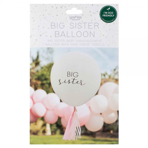 Big Sister Ballong Hello Baby