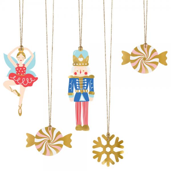 Juleetiketter Nutcracker Mix