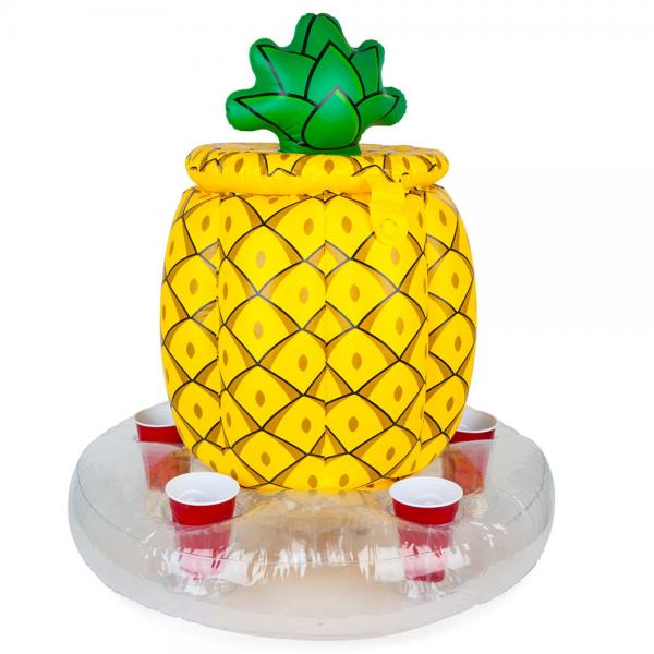 Oppblsbar Ananas Kjleskap med Drinkholder