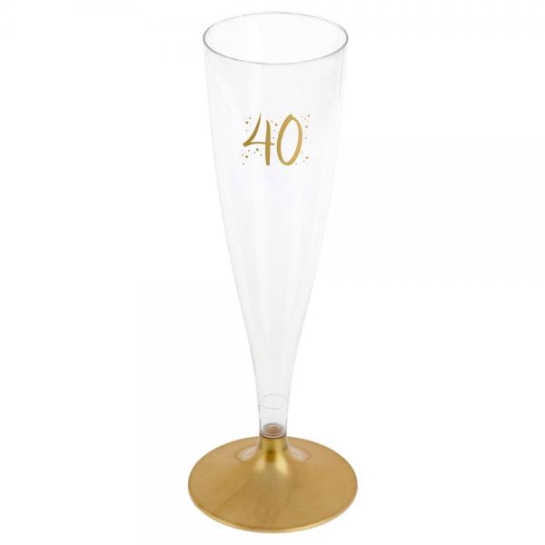 40-rs Champagneglass Flergangs Gull