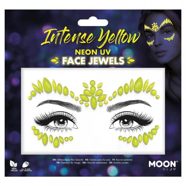 Selvlysende UV Face Jewels Intense Yellow