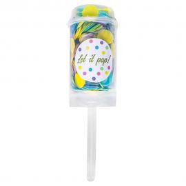 Konfetti Push Pop Flerfarget Pastell