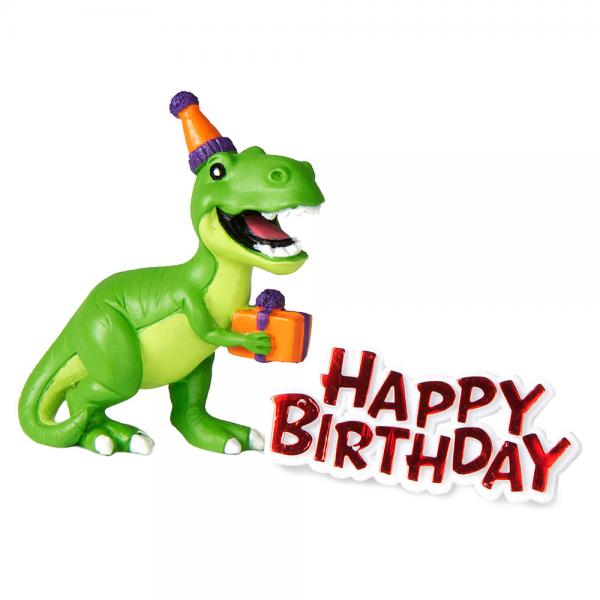 Kakepynt Dinosaur Happy Birthday