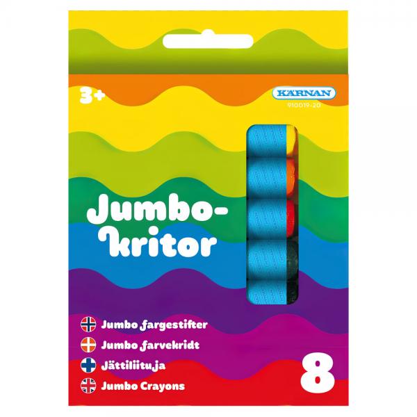 Jumbo Fargestifter 8-pakning