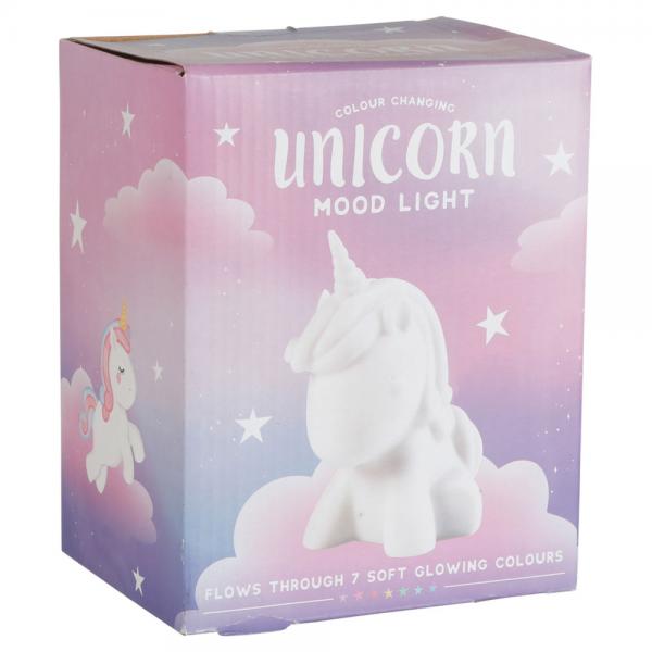 Fargeskiftende Unicorn Lampe